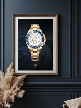 Luxury Watch Collector Art Print – Yachting Timepiece ( 13in x 19in )